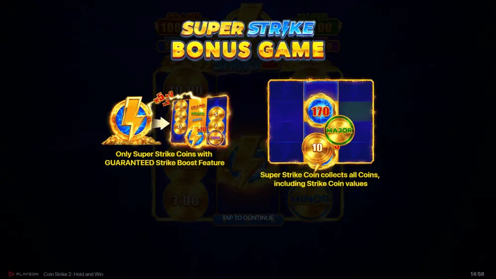 Super Strike bonus feature Coin Strike 2